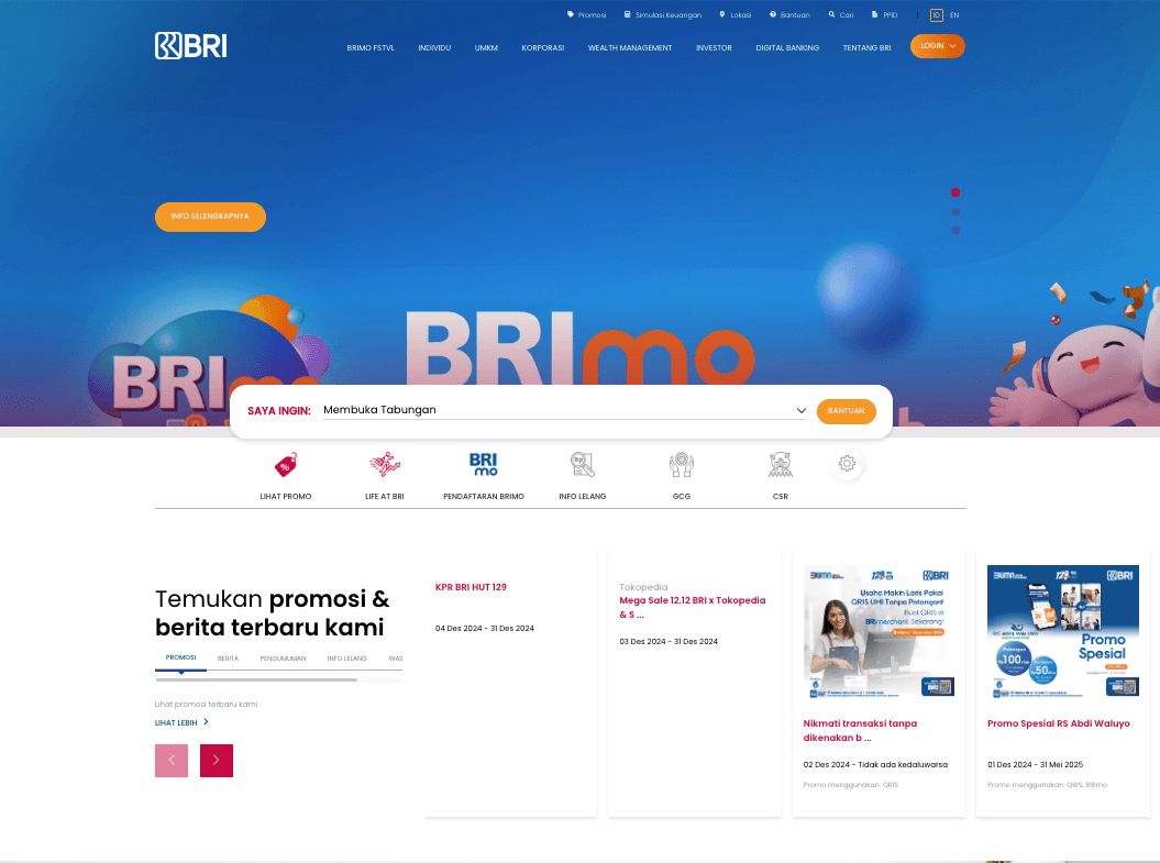 BRI Main Website